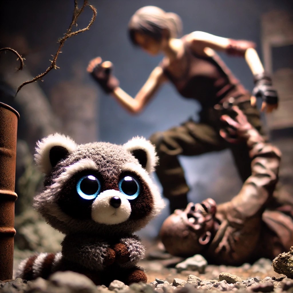 Mom Grappling with Xombie